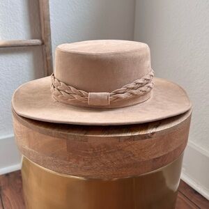 ASM The Naked Tan Wide Brim Hat NWOT o/S